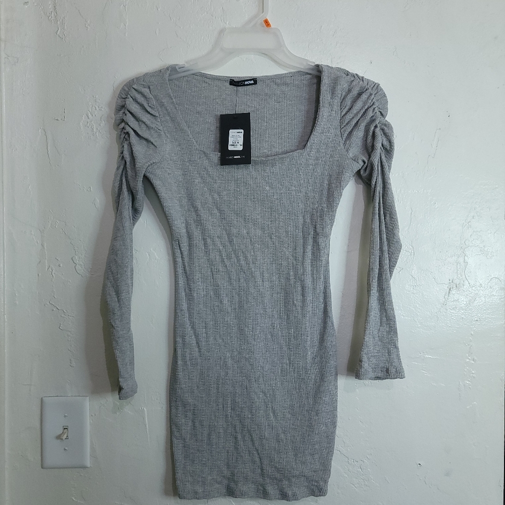 Fashion Nova None For You Sweater Mini Dress